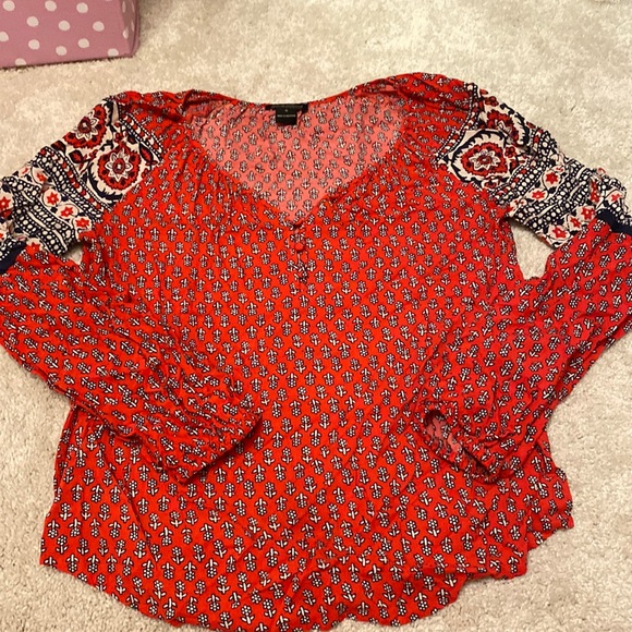 Lucky Brand Tops - Super cute Lucky Brand long sleeve blouse